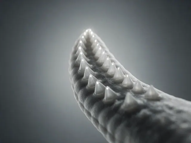 Sea star arm tip with light-conducting cones